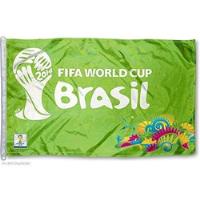 Usado,  Bandera Copa Del Mundo De Fútbol Brasil 2014 segunda mano   México 