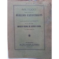 Método Para Calcular Avalúos Catastrales D. F. (03b3) segunda mano   México 