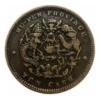 Moneda Antigua 10 Cash China Año 1902 Provincia Hu-peh segunda mano   México 