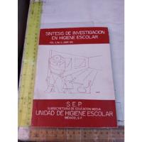 Usado, Síntesis De Investigación En Higiene Escolar Sep 1984 85 segunda mano   México 