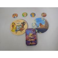 Usado, Boton Pins Disney Original Rey León Lion King Y Aladdin Lote segunda mano   México 