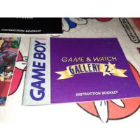 Instructivo De Game Y Watch Gallery 2 De Game Boy Tabique segunda mano   México 