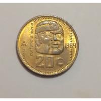 Moneda De 20 Centavos 1984 Cabeza Olmeca segunda mano   México 