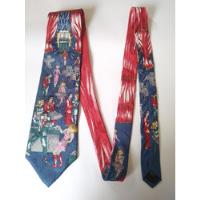 Corbata Azul-rojo  Diablo Con Disfraz  Elvis Presley Corb489, usado segunda mano   México 