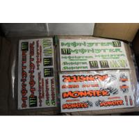 Set Planilla Stickers Bicicleta Monster Energy Naranja, usado segunda mano   México 
