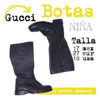 Zapatos Botas Piel Gucci Niña Altas Cafe. La Segunda Bazar segunda mano   México 