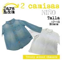 Usado, Camisas Niño 2 Piezas Zara Mezclilla + H&m. La Segunda Bazar segunda mano   México 