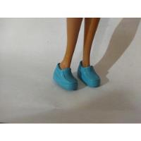 Barbie Ropa Accesorio Tenis Plataforma Azules Zapatos  segunda mano   México 