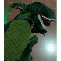 Usado, Bolso Mochilita De Peluche Dinosaurio T Rex Green Verde Rara segunda mano   México 