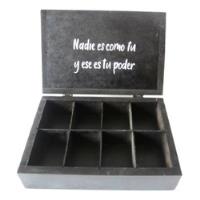 $ Caja Te 8 Divisiones Multiusos Vintage Madera Antigua. segunda mano   México 