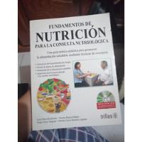 Fundamentos De Nutrición Para La Consulta Nutriologica segunda mano   México 