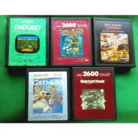 Lote De 5 Juegos De Atari 2600 Enduro, Combat... - Wird Us, usado segunda mano   México 