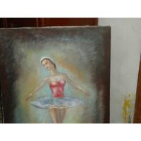 Pintura Al Óleo Bailarina De Ballet , usado segunda mano   México 