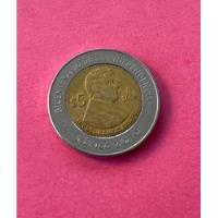 Usado, Moneda 5 Pesos. Bicentenario Independencia. Miguel Ramos segunda mano   México 