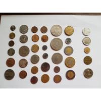 Monedas Mexicanas Varias (33 Piezas Y 5 Extranjer segunda mano   México 
