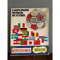 Antiguo Álbum ( Vació ) Mundial De Fútbol Mexico 70 Milo  ! segunda mano   México 