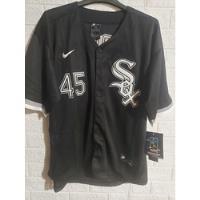 Jersey Beisbol Michael J Sox Talla 44(l) Bordado Negro , usado segunda mano   México 