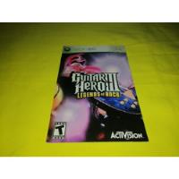 Guitar Hero 3 Legends Of Rock Xbox 360 Original Solo Manual, usado segunda mano   México 