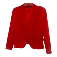 Usado, Blazer Zara Basic De Pana Rojo Mujer Spandex Grande 34  segunda mano   México 
