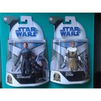 Obi Wan Y Anakin Skywalker Clone Wars Black Series 50th Aniv segunda mano   México 