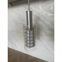 Lámpara Colgante De Aluminio Cepillado.  Doble Cilindro segunda mano   México 