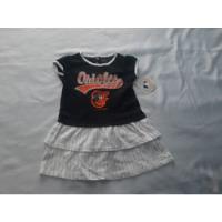 Vestidito Vestido Niña Bebé Mlb Béisbol Orioles Baltimore 4 segunda mano   México 