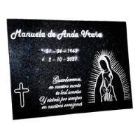 Placa Funeraria De Granito Natural Negro 35x45cm Para Lapida segunda mano   México 