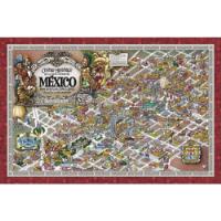 Tarjeta Postal Mapa Del Centro Historico Cdmx Jorge Escudero segunda mano   México 