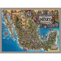 25 Tarjeta Postal Mapa La Republica Mexico Jorge Escudero +1 segunda mano   México 