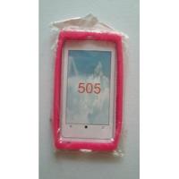 Usado, Protector De Silicon Para Nokia Lumia 505 Color Rosa! segunda mano   México 