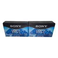 Lote De 2 Videocassette Vhs-c Sony Premium Vhsc 30 Min, usado segunda mano   México 