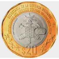 3 Monedas De 20 Pesos Heroico Colegio Militar Sin Circular , usado segunda mano   México 
