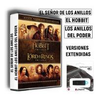 Saga El Señor De Los Anillos+el Hobbit+anillos Del Poder Usb segunda mano   México 
