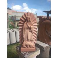 Virgen De Guadalupe En Cantera Rosa De 80cm De Altura  segunda mano   México 