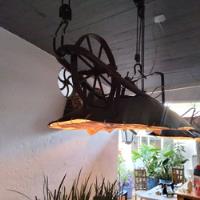 Lámpara Antigua Industrial , usado segunda mano   México 