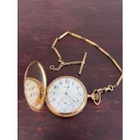 Reloj Antiguo De Bolsillo, Cazador, Oro 14 K, Waltham segunda mano   México 