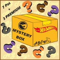 Caja Misteriosa Sorpresa  Hot Wheels 3 Premium + 7 Básicas, usado segunda mano   México 
