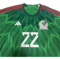 Jersey adidas Selección Mexicana Mundial 2022 Chuky Lozano , usado segunda mano   México 