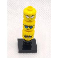 Lego City Lote De 3 Cabezas Amarillas Con Lentes De Sol segunda mano   México 