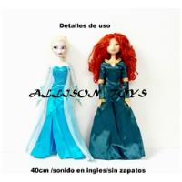 Usado, Disney  Princesas Cantarinas Merida /elsa 40cm segunda mano   México 
