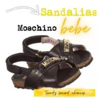 Sandalia Moschino  Bebe Negro Dorado * La Segunda Bazar segunda mano   México 