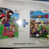 Mario Party 8 Y Mario Sluggers Caja Instructivo De Wii segunda mano   México 