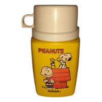 Peanuts Snoopy Charlie Brown Thermo De Lonchera Vintage 1965 segunda mano   México 