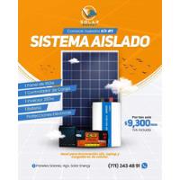 Kit Fotovoltaico Sistema Autónomo 900 W Tipo Isla, usado segunda mano   México 