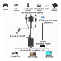 Cable Convertidor Video Vga A Hdmi + Audio Hd 1080p segunda mano   México 