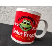 Taza Cerámica Señor Frogs 25 Aniversario 2008 Original Retro, usado segunda mano   México 