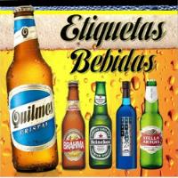 Kit Imprimible Etiquetas De Bebidas Editables Cerveza Vinos segunda mano   México 