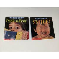 2 Babyfaces Board Books  Peek-a-boo!  &  Smile!  Scholas Ccq segunda mano   México 