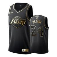 Los Angeles Lakers 24# Camiseta Kobe Bryant Oro Negro segunda mano   México 
