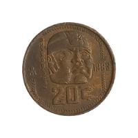 Moneda 20 Centavos Acuñada En 1983. segunda mano   México 